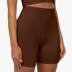 Kamo Fitness Ellyn High Waisted Yoga Shorts 6" Inseam